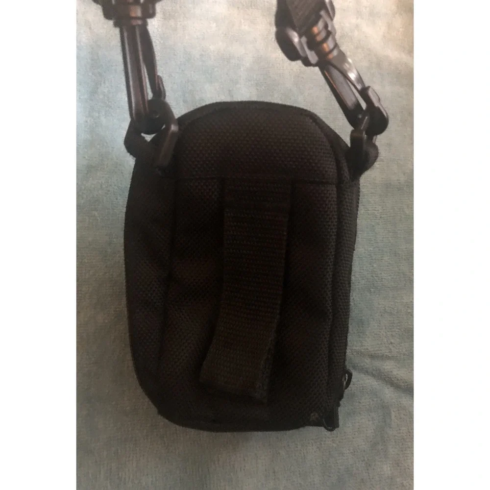 Sony Cyber Shot Camera Case Only Soft Padded  Strap Black 3 Compartments Genuin